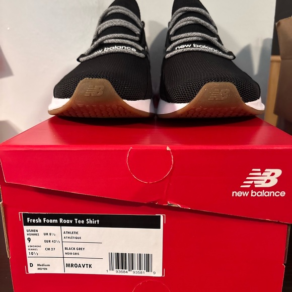New Balance Fresh Foam Roav v1 Running Mens 9 Black Grey Gum Brown White MROAVTK main image 7